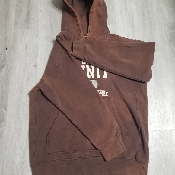 Vintage Y2K G-Unit 50 Cent Heavyweight Brown Hoodie Size XL - Picture 6 of 10